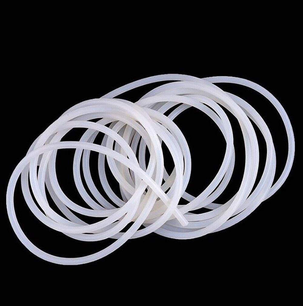 Solid Silicone Cord Bar Strip Dia 1mm-25mm White Rubber Seal Insulation Door