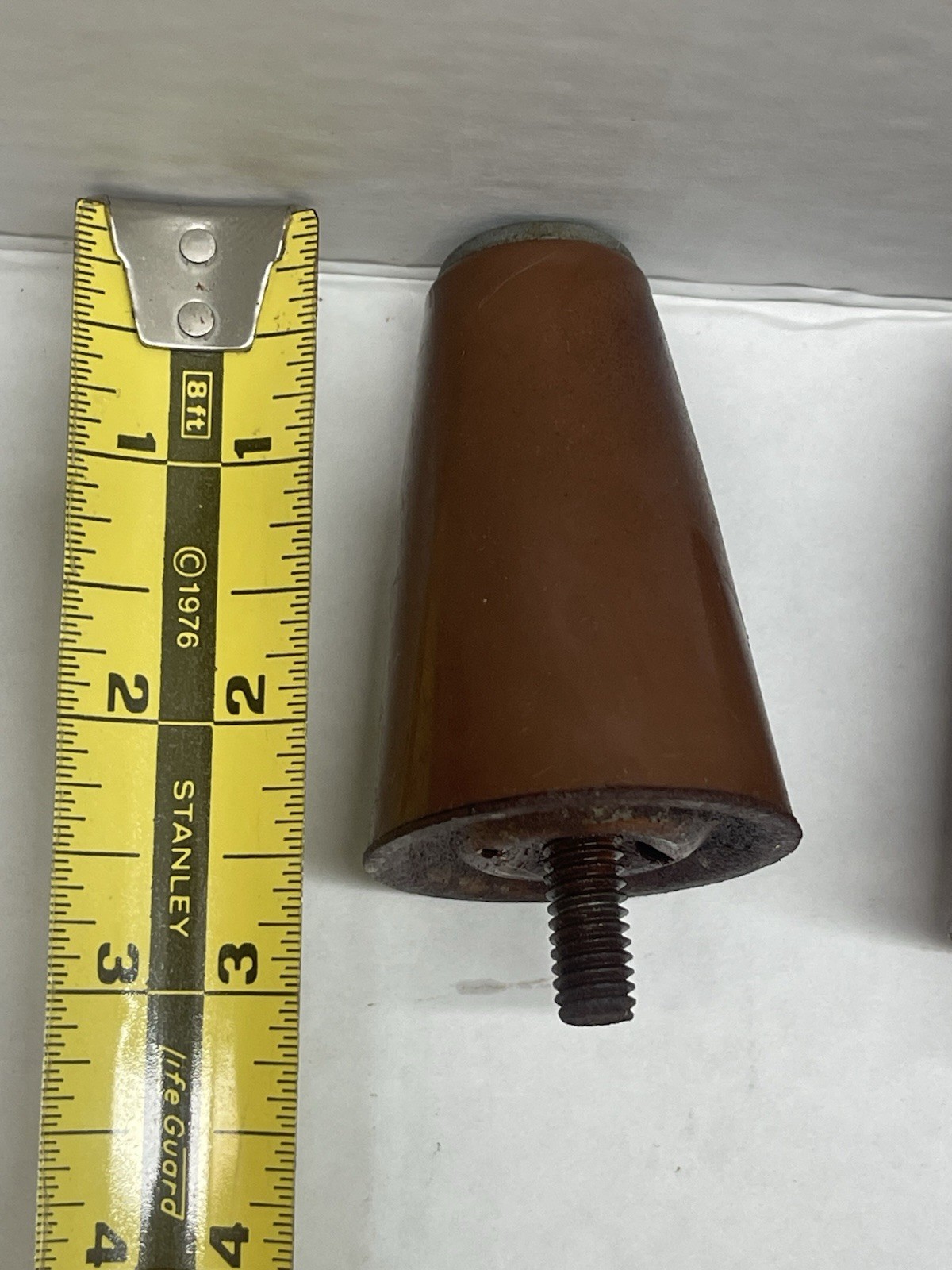 MCM (4) 2-1/2″ Metal Legs DIY Furniture Or Gas Heater Other Projects Threaded