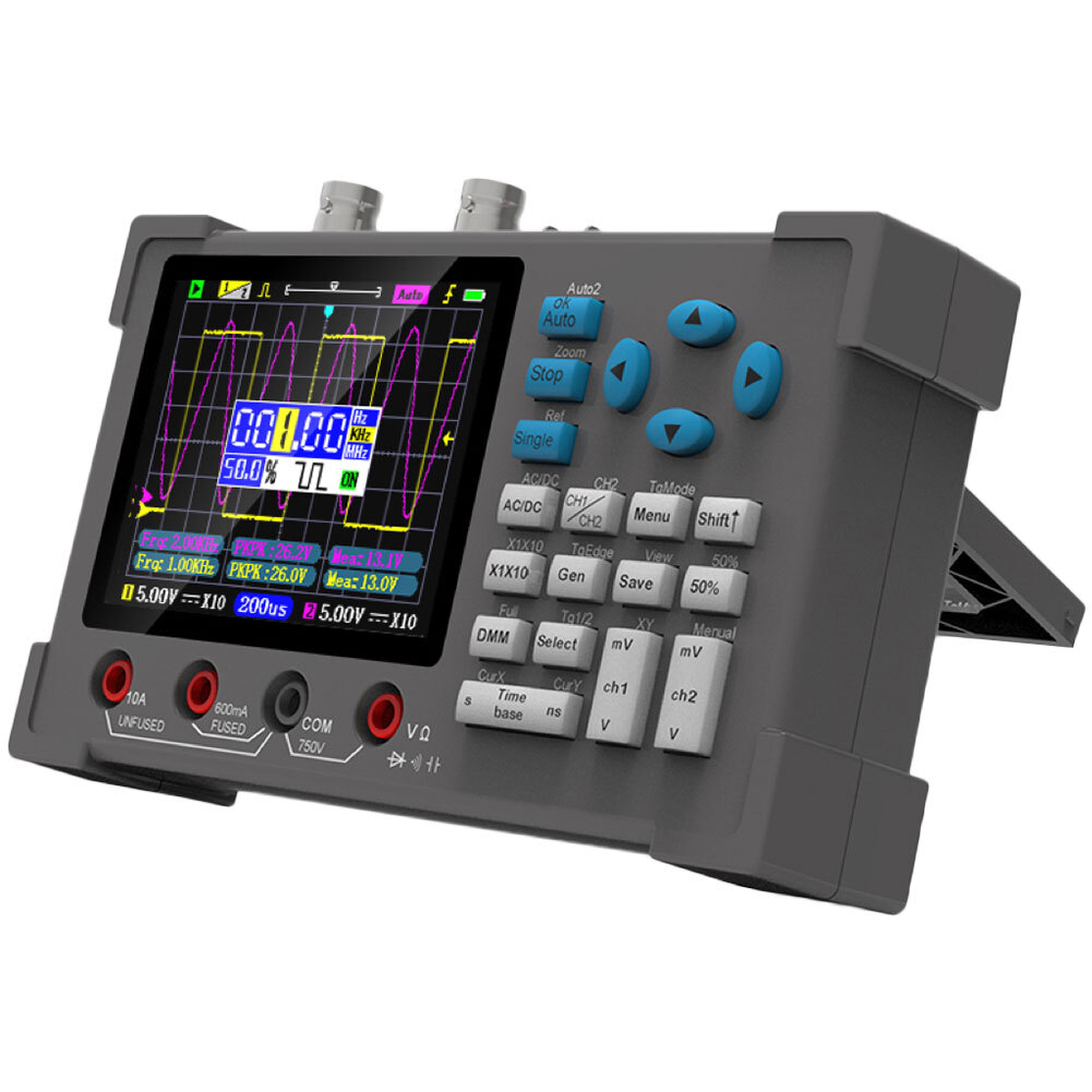 DSO3D12 3 in 1 Handheld Digital Oscilloscopes IPS Display Dual Channels Useful
