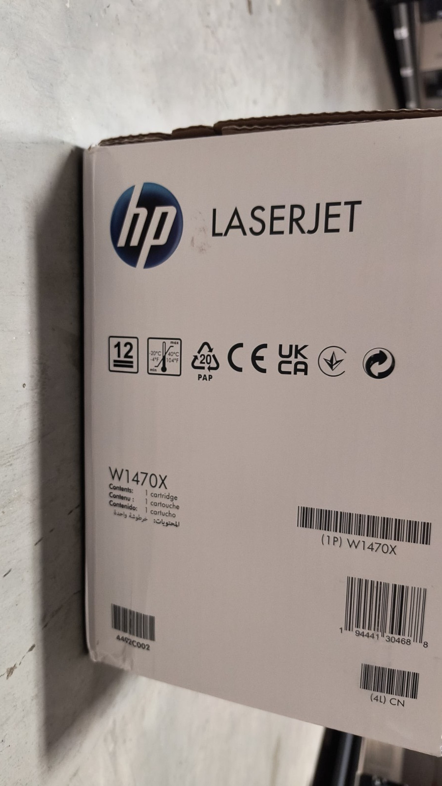 Genuine HP 147X W1470X High Yield Black Toner Cartridge No Extra Charges ✅