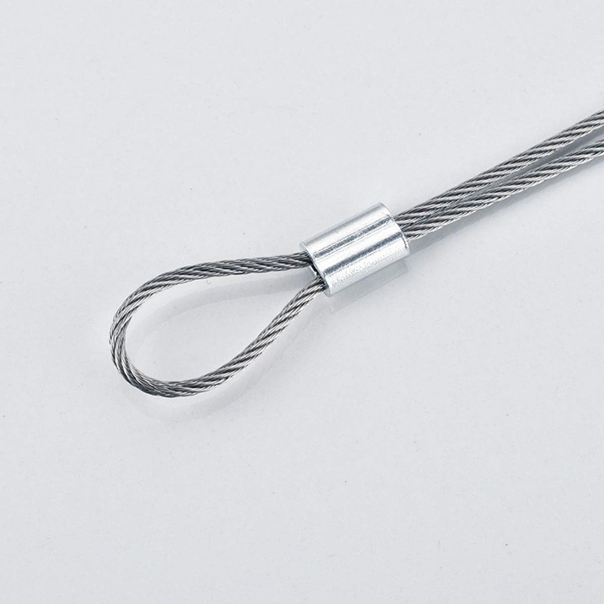 YAMASO 200pcs 1/16″ Aluminum Crimping Loop Sleeve, Cable Ferrule Wire Loop Sleev