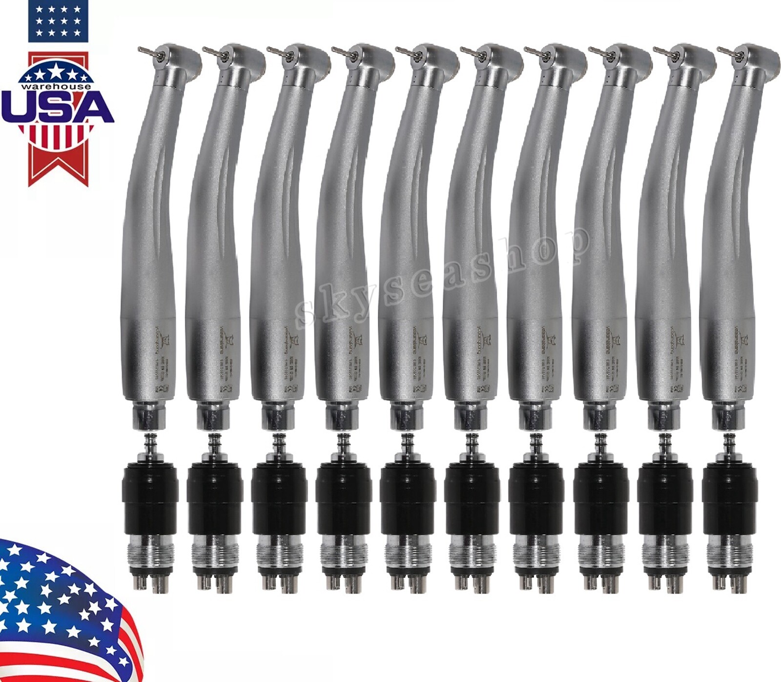 Dental High Speed Handpiece with Quick Coupler Coupling 4Hole YBNK4 NSK Style