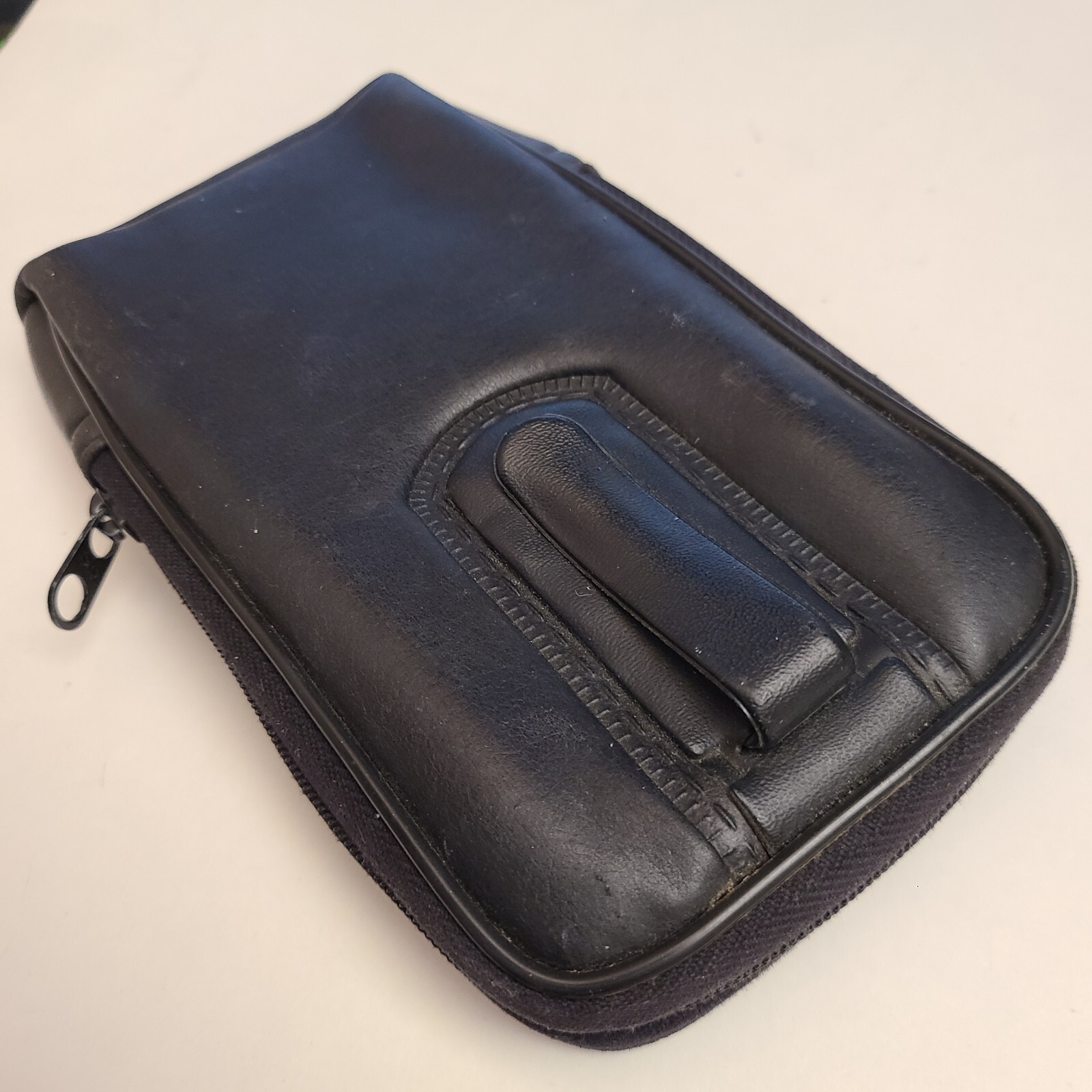 VTG Texas Instruments TI Calculator Black w/Blue Interior Zip Carry Storage Case