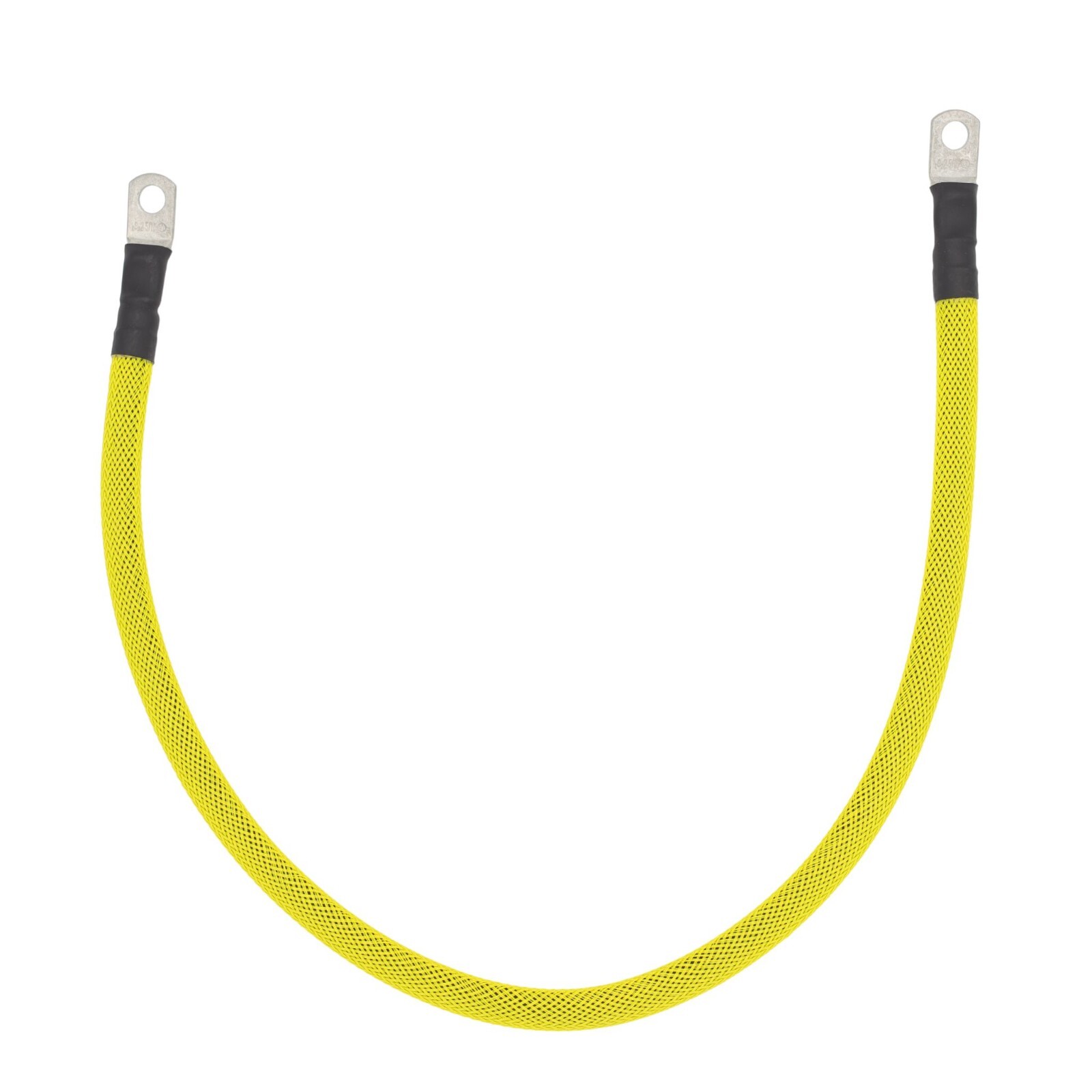 2 AWG Gauge Custom Battery Cable Copper Braided (Neon Yellow)