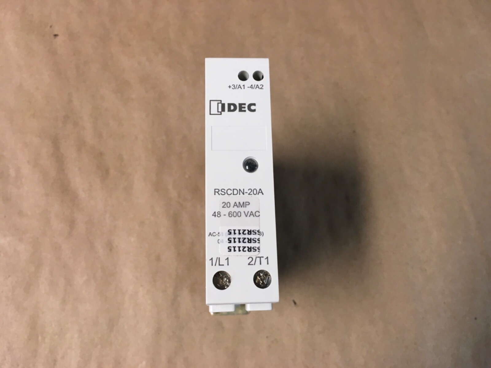 Idec RSCDN-20A Solid State Relay, 4-32VDC Coil – 20A – 48-600 VAC (KB)