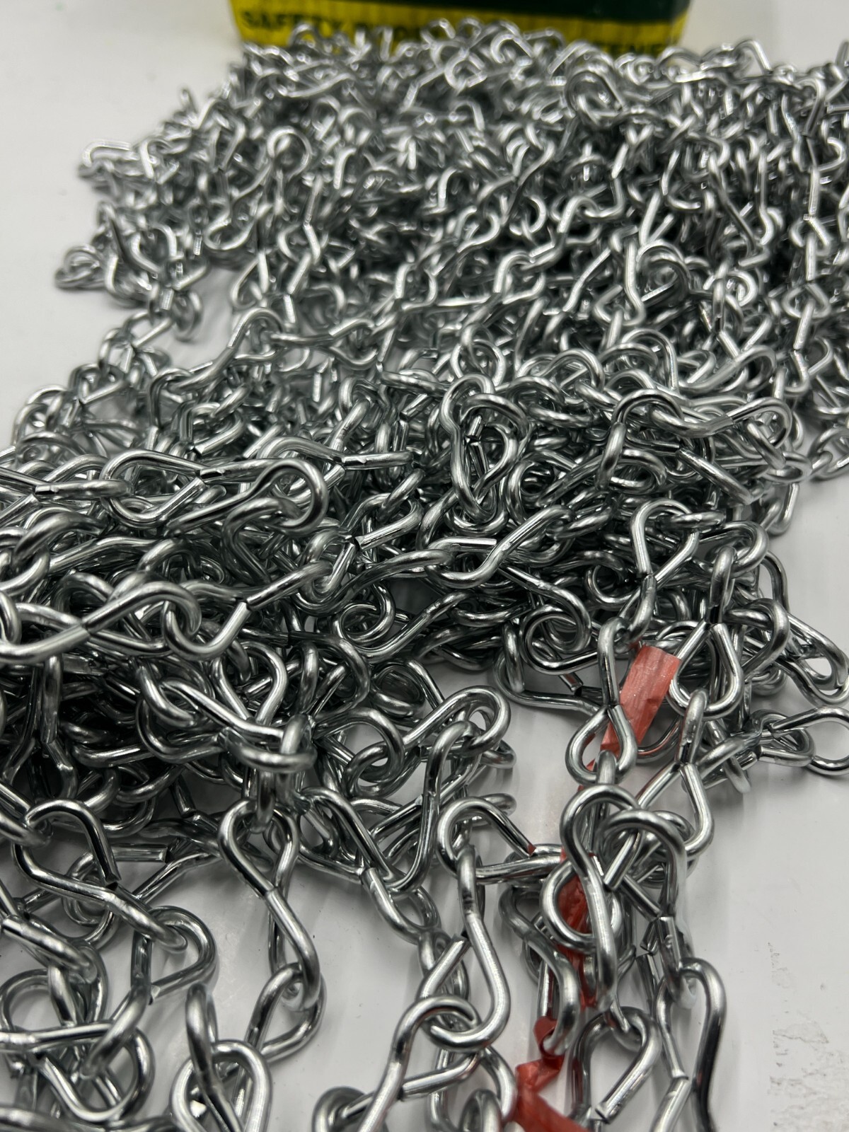 QTY 100 L.H. Dottie #10 Gauge Bright Galvanized Jack Chain Low Carbon Steel