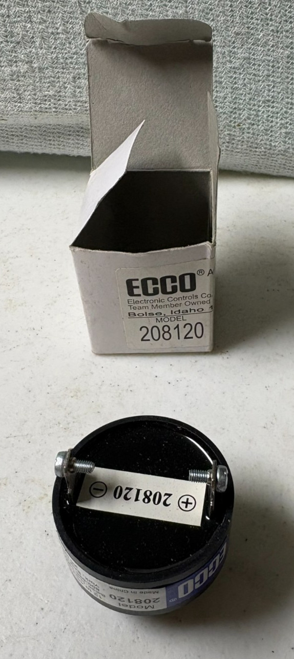 ECCO – 208120 – Audible Signal Device: Loud Continuous Pulse