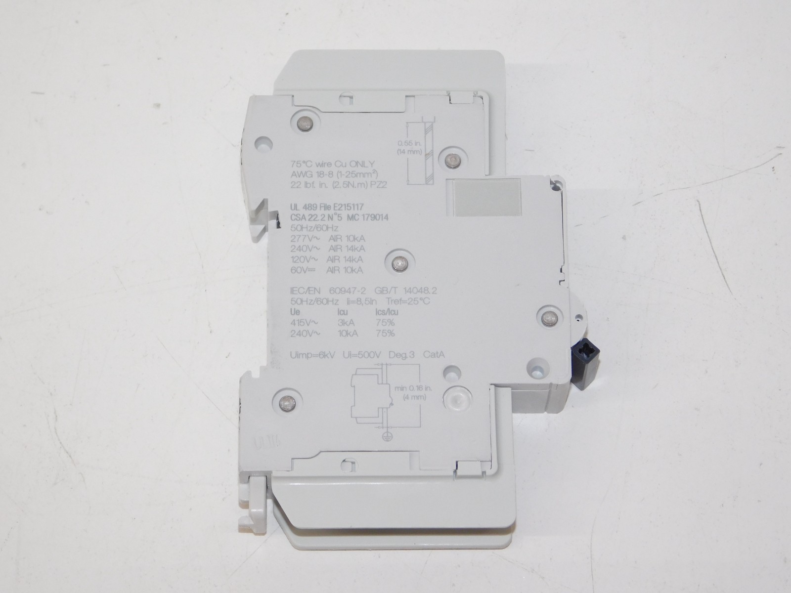 New Schneider Electric M9F42102 Multi 9 Miniature Circuit Breaker 1P 2A 277V