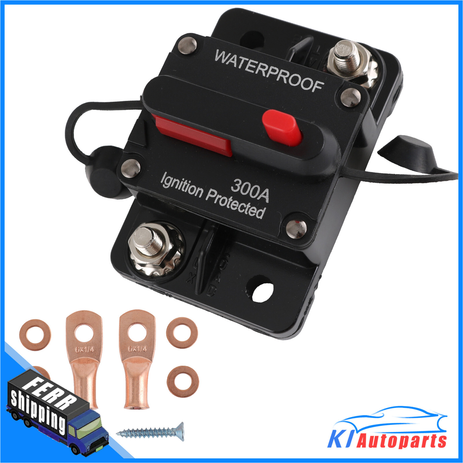 12V-48V DC 30A-300A Amp Circuit Breaker Audio Fuse Boat Car Manual Reset Switch