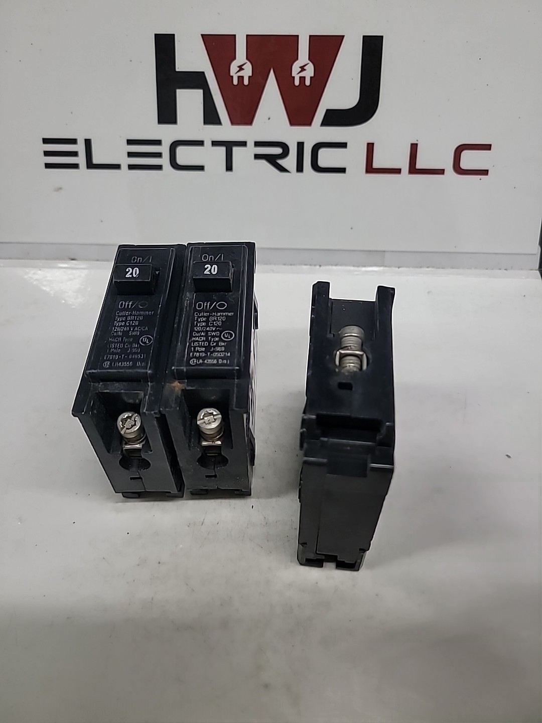 (Lot Of 3) Cutler Hammer C120 20A 1Pole Circuit Breaker Eaton BR120