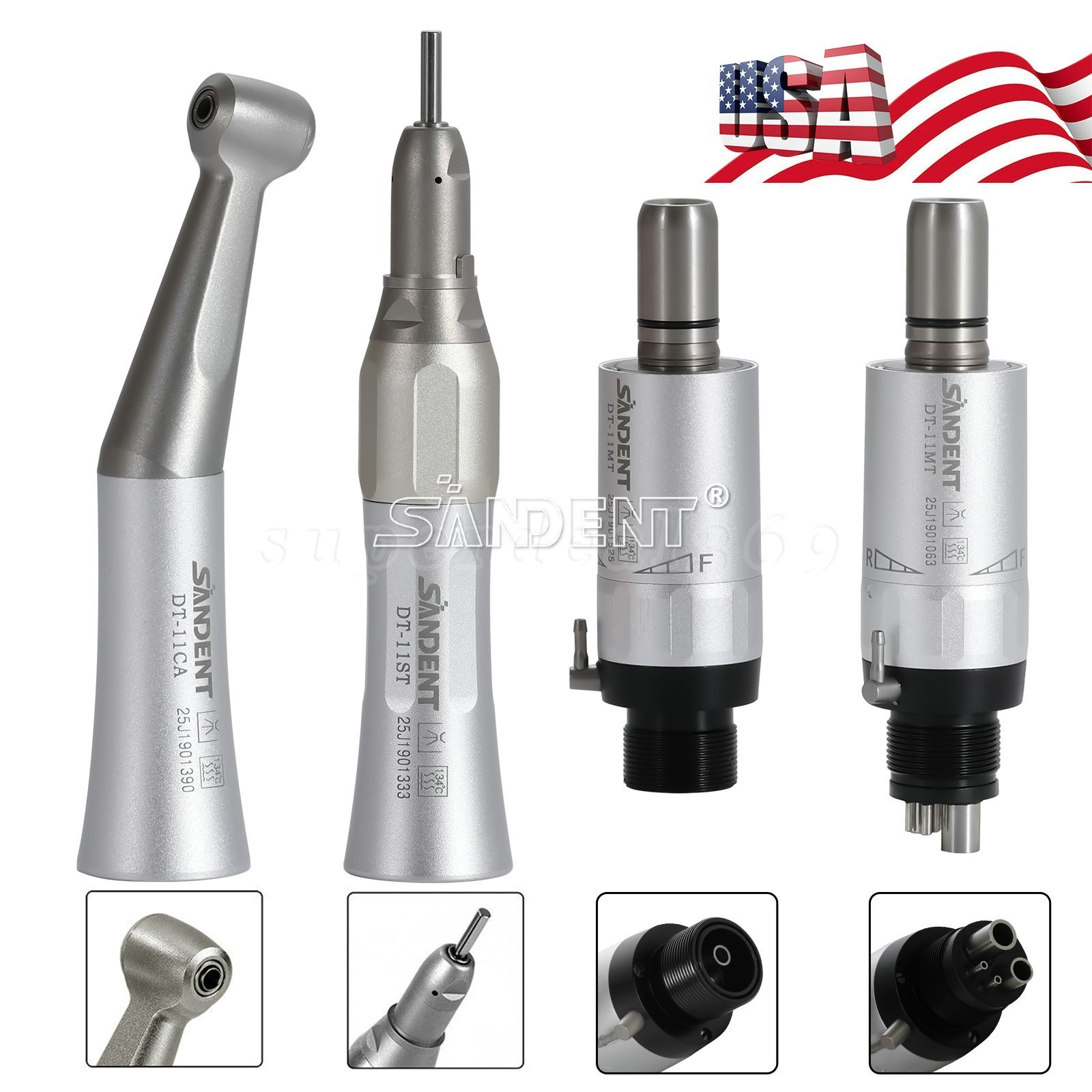 NSK Pana Max Style Dental High/Low Speed Handpiece Kit Air Turbine 4Hole 3Colors