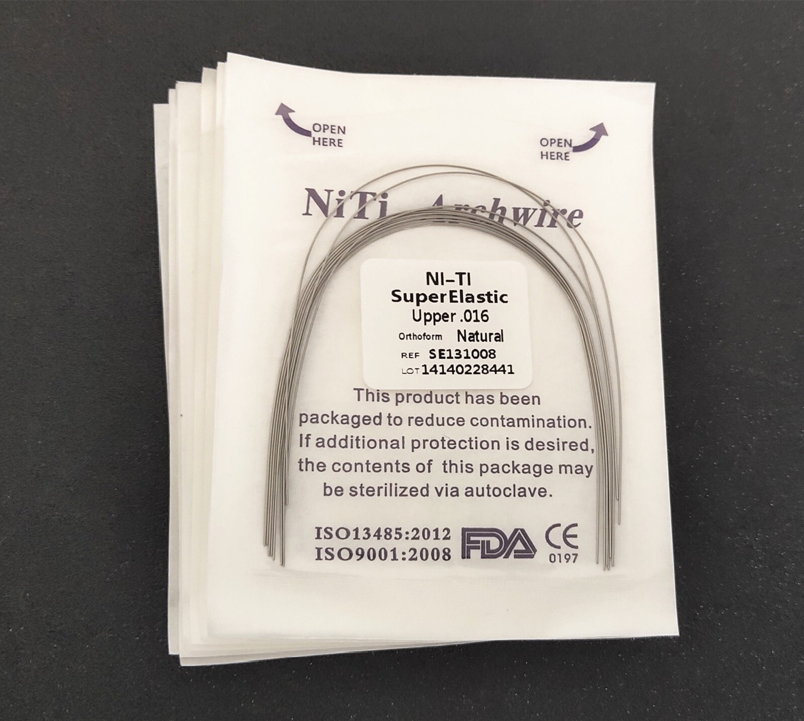 10Pcs Dental Orthodontic Super Elastic Wire Niti Round Arch Wires Ovoid/Natural