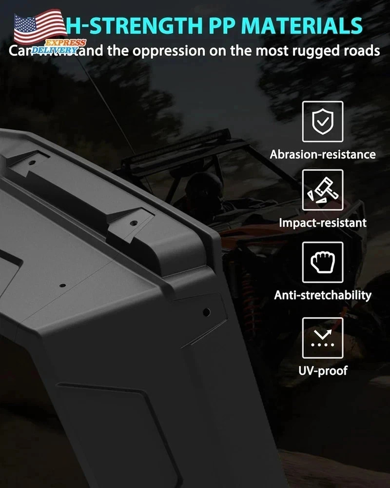 Fender Flares for Polaris RZR PRO XP XP4/R R4/S S4 2025+ Accessories, Front & Re