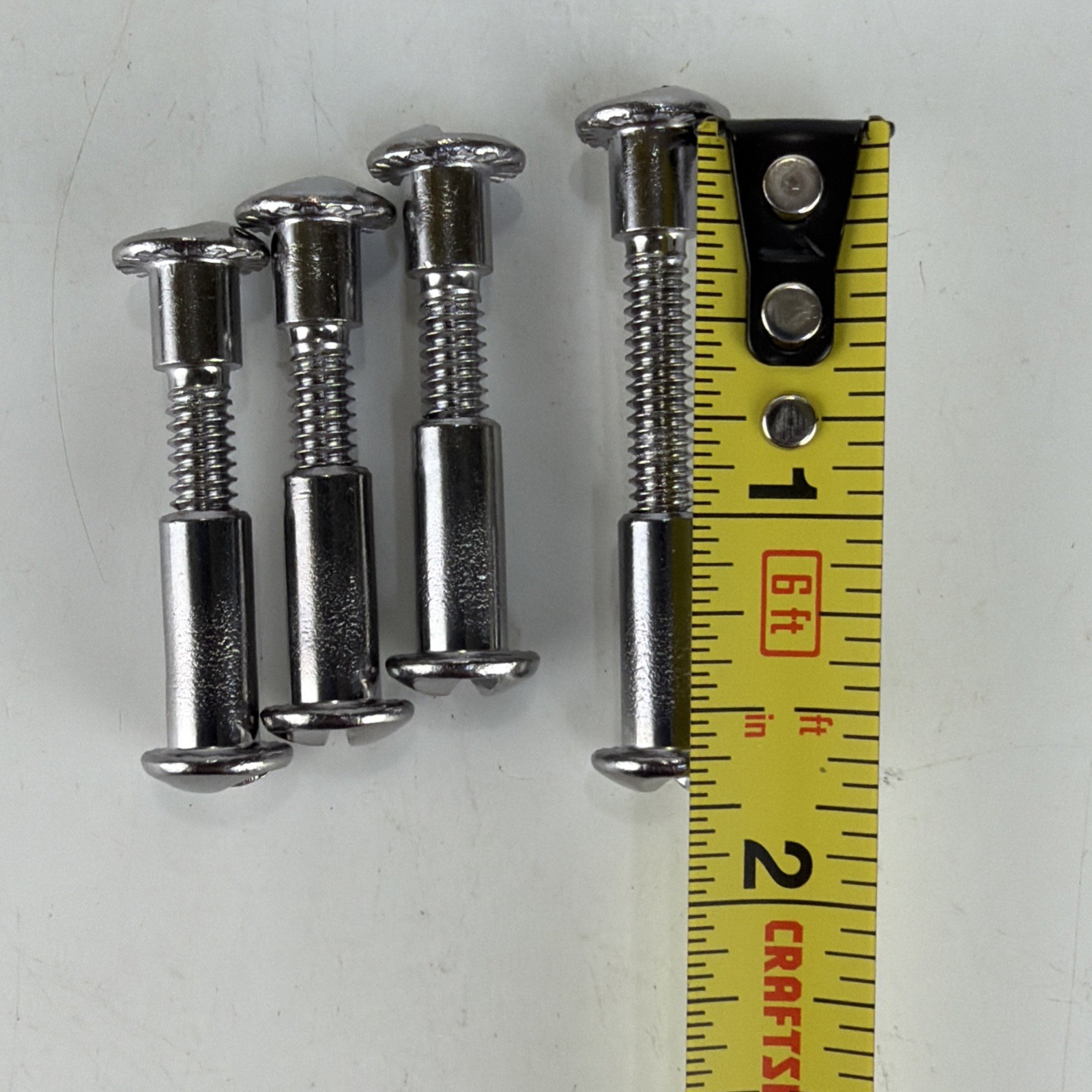 Set of 4 One Way Post & Screw 1/4 Shoulder Sex Bolt #10-24×1-1/4” S/S Stainless