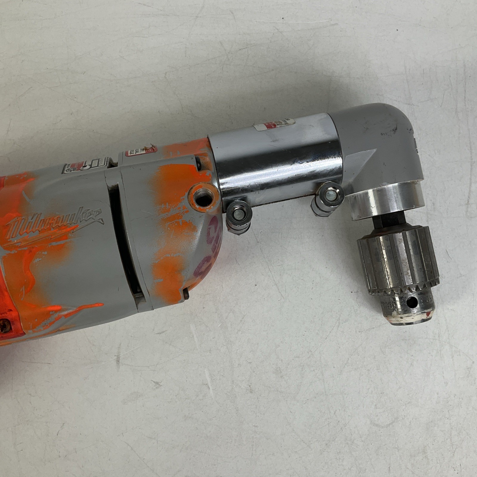 Milwaukee 1/2″ Drill 48-06-2871 With Right Angle Drive 1107-1 With Metal Case