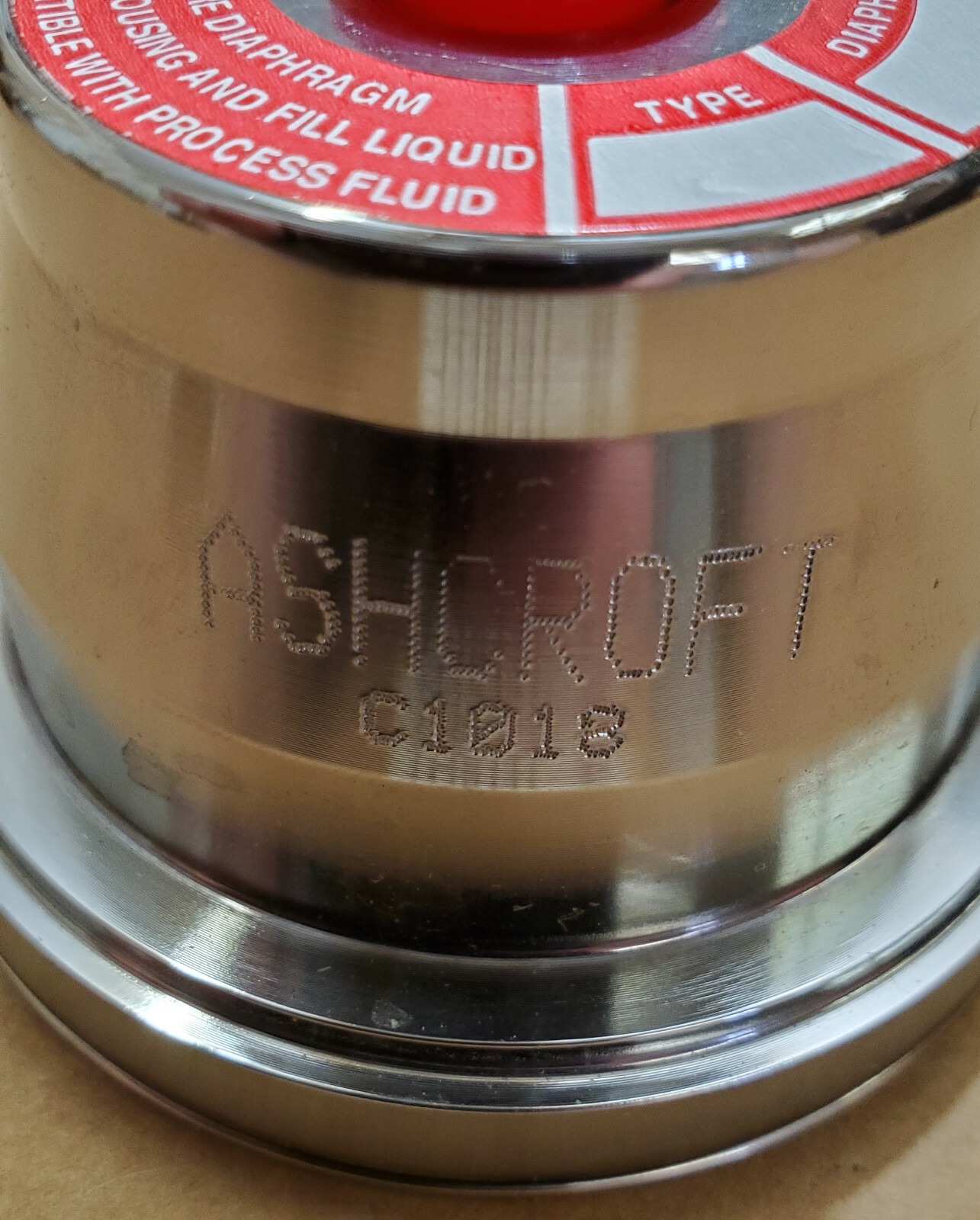 Ashcroft Top Housing 101A150-03 Diaphragm Seal 1/2 BONDED 200 VIT TOP NI/CS C121