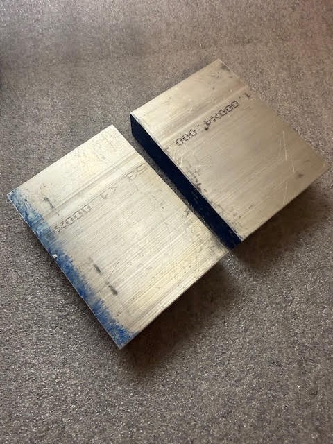 2 pcs. 1″ X 4″ X 2 3/4″ aluminum 6061 T6511 new solid plate flat bar