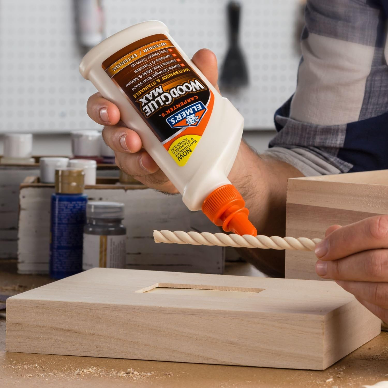 Elmer’S E7310 Carpenter’S Wood Glue Max Interior and Exterior 16 Ounces 16 Fl Oz