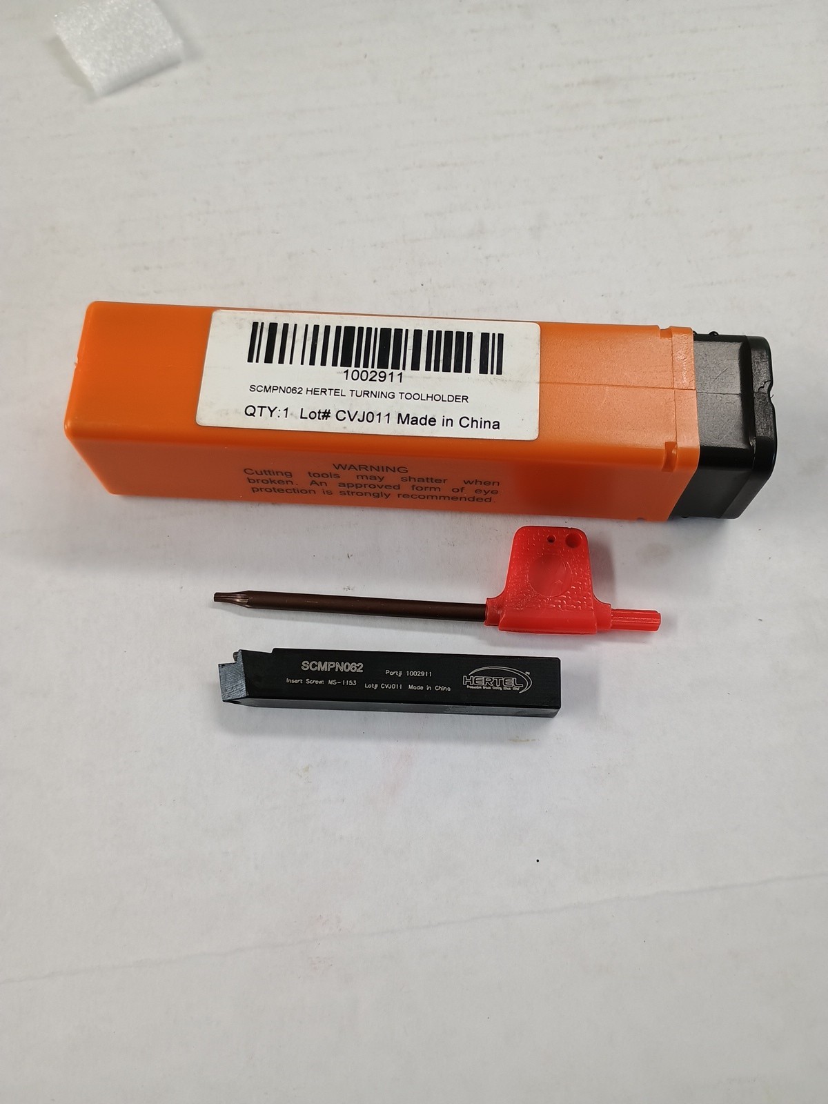 Turning Toolholder Hertel Positive Rake Indexable 3/8″ x 3/8″ SCMPN062 1002911