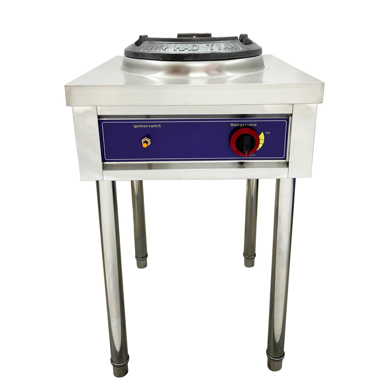 OPEN BOX 10″ LPG Commercial Wok Stove 45000BTU High Pressure Cast Iron Burner