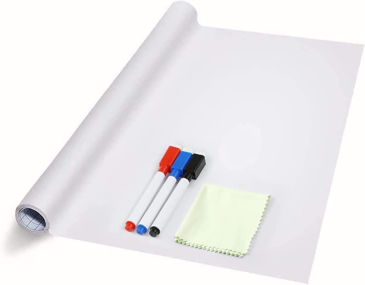 White Board Wallpaper, White Board Roll, Stick on White Boards for Wall Office