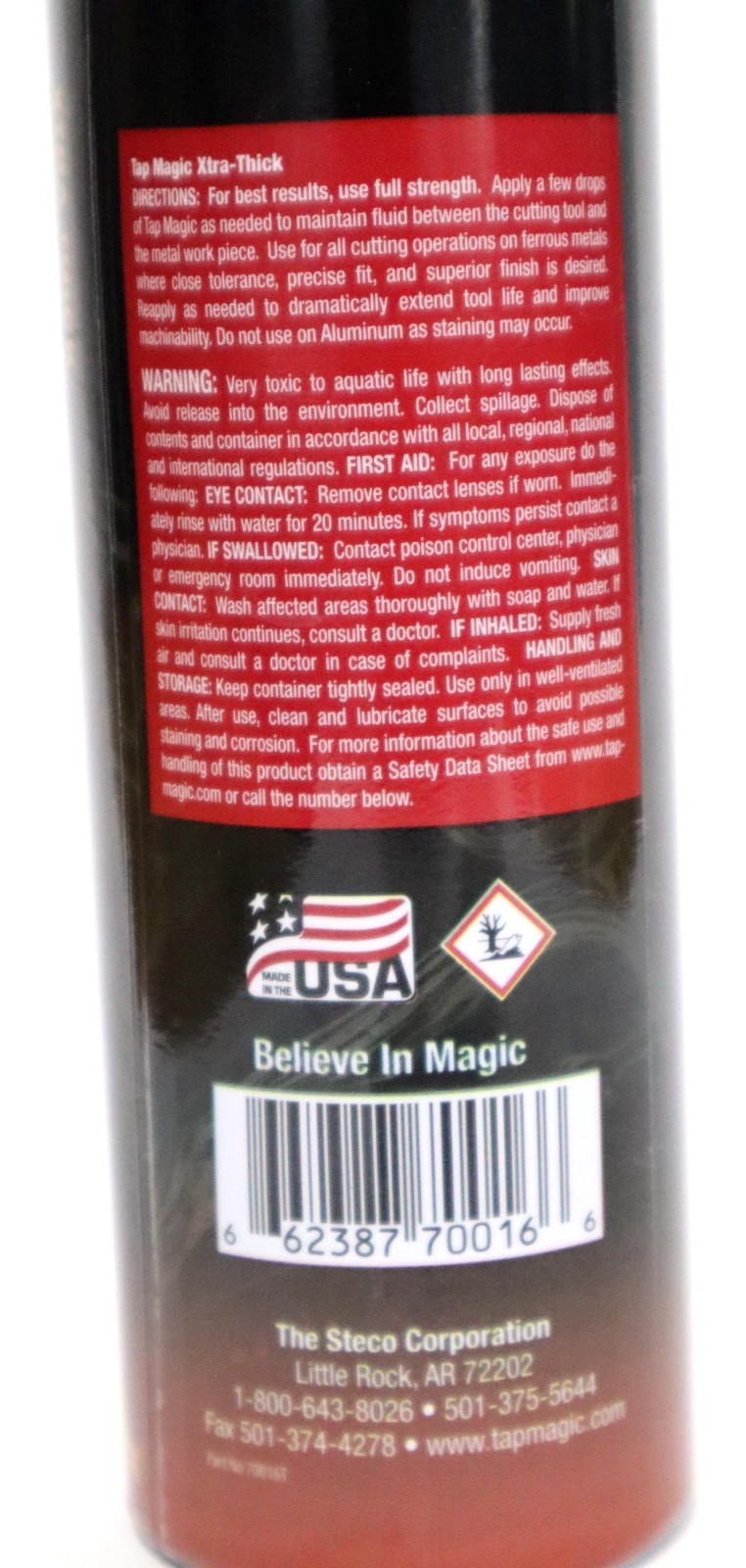 TAP MAGIC, XTRA-THICK CUTTING FLUID #70016T, 16 oz. SQUEEZE BOTTLE