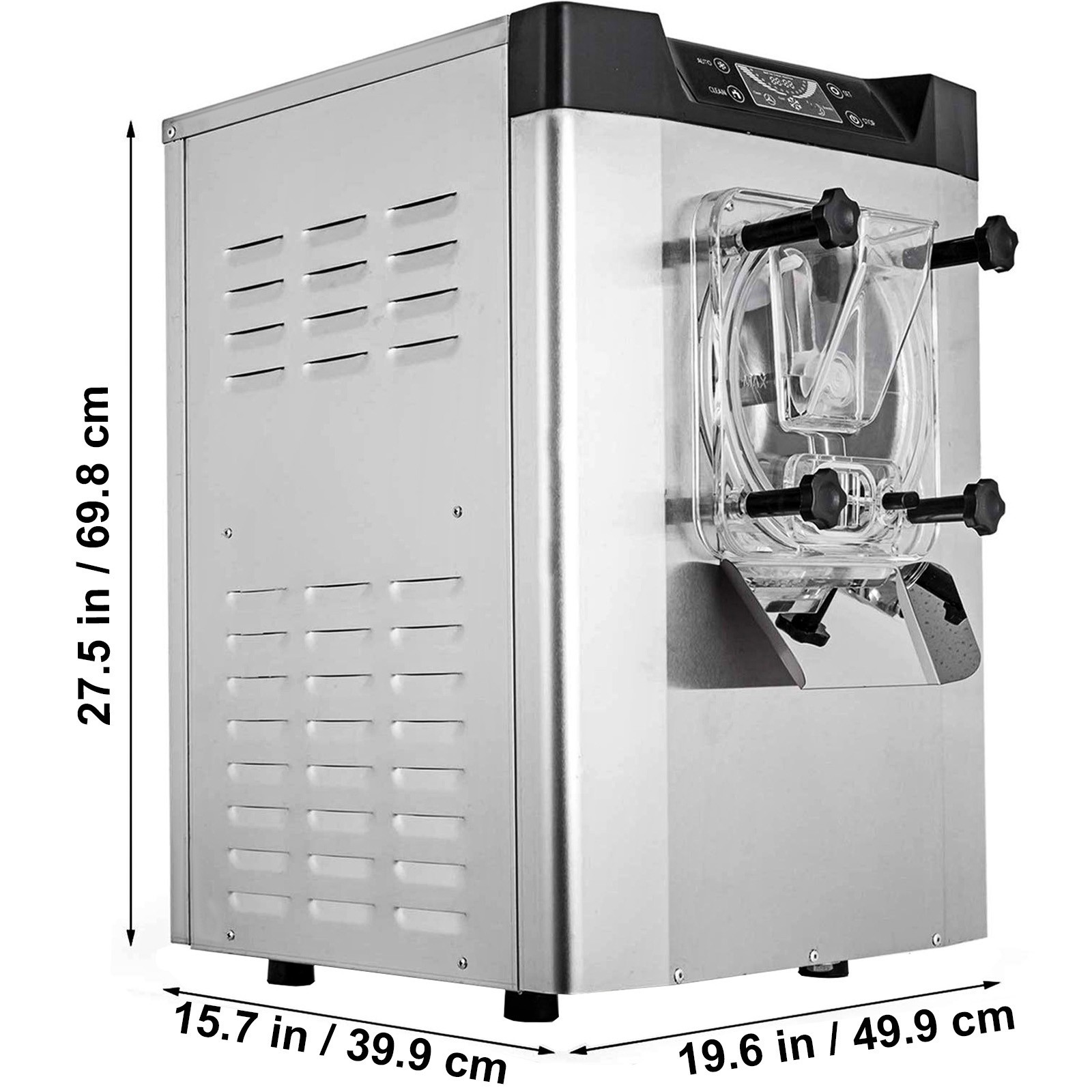 VEVOR Commercial Frozen Hard Ice Cream Machine 20L/H Yogurt Ice Cream Maker 110V