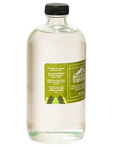 Mountain Pine Pure Gum Spirits of Turpentine Paint Thinner 16 oz