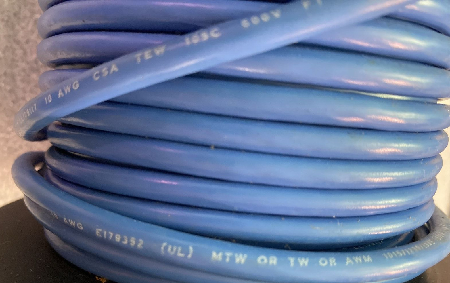 10AWG 600V MACHINE TOOL WIRE 100Ft P/N: 07602 Oil/Moisture Resistant