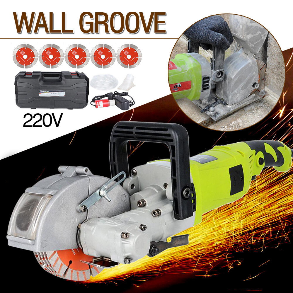 4KW 220V Electric Wall Chaser Groove Cutting Wall Slotting Machine Home House US