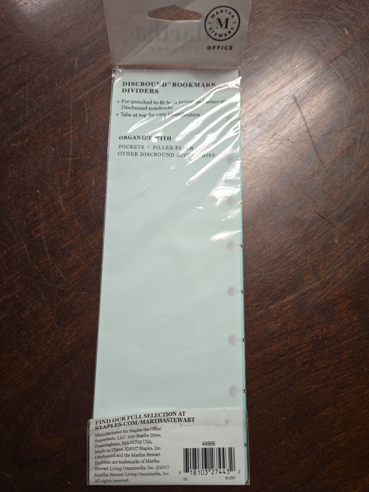 Martha Stewart Discbound Bookmark Dividers, 5-pack