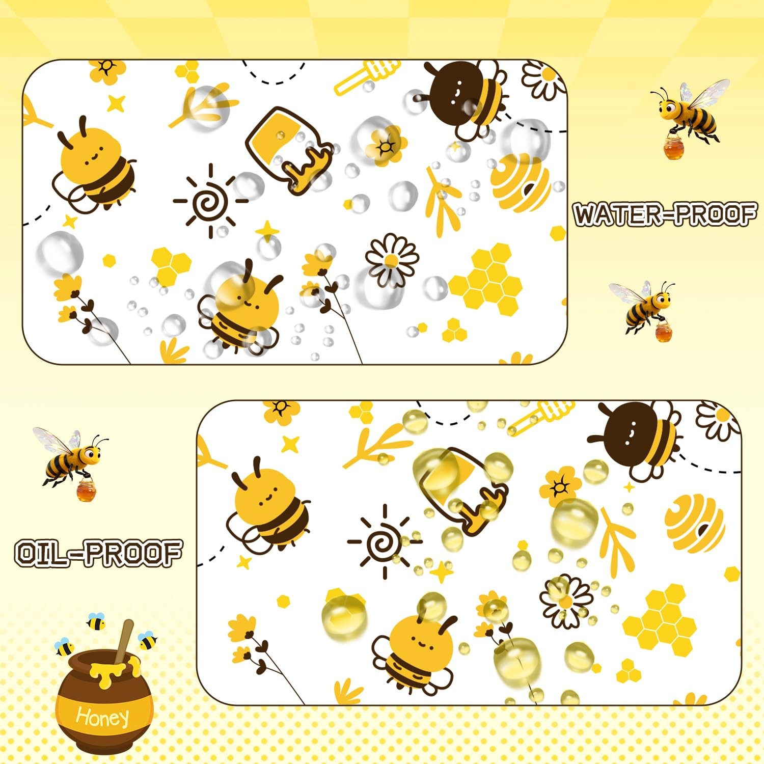 100 Pcs Wax Paper Sheets for Food, Bee Day Paper Wrap Deli Paper Wrap Waterpr…