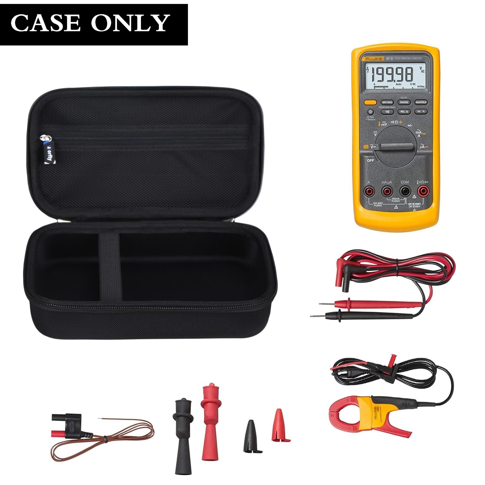 Case for Fluke 87-V/ 77 IV/ 83V/ 88 Industrial Digital Multimeter, Large Capa…