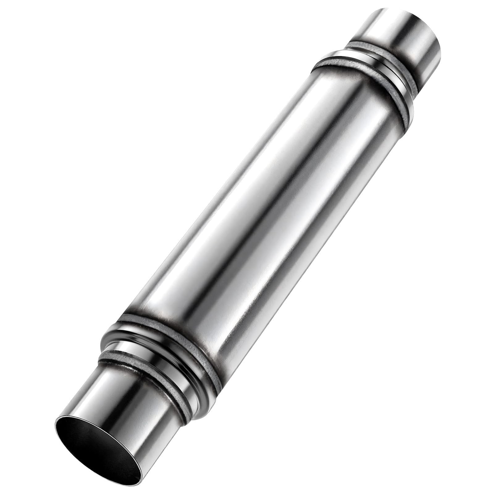 2.5″ Performance Muffler Stainless Steel Straight-Through | Universal Fit Exh…