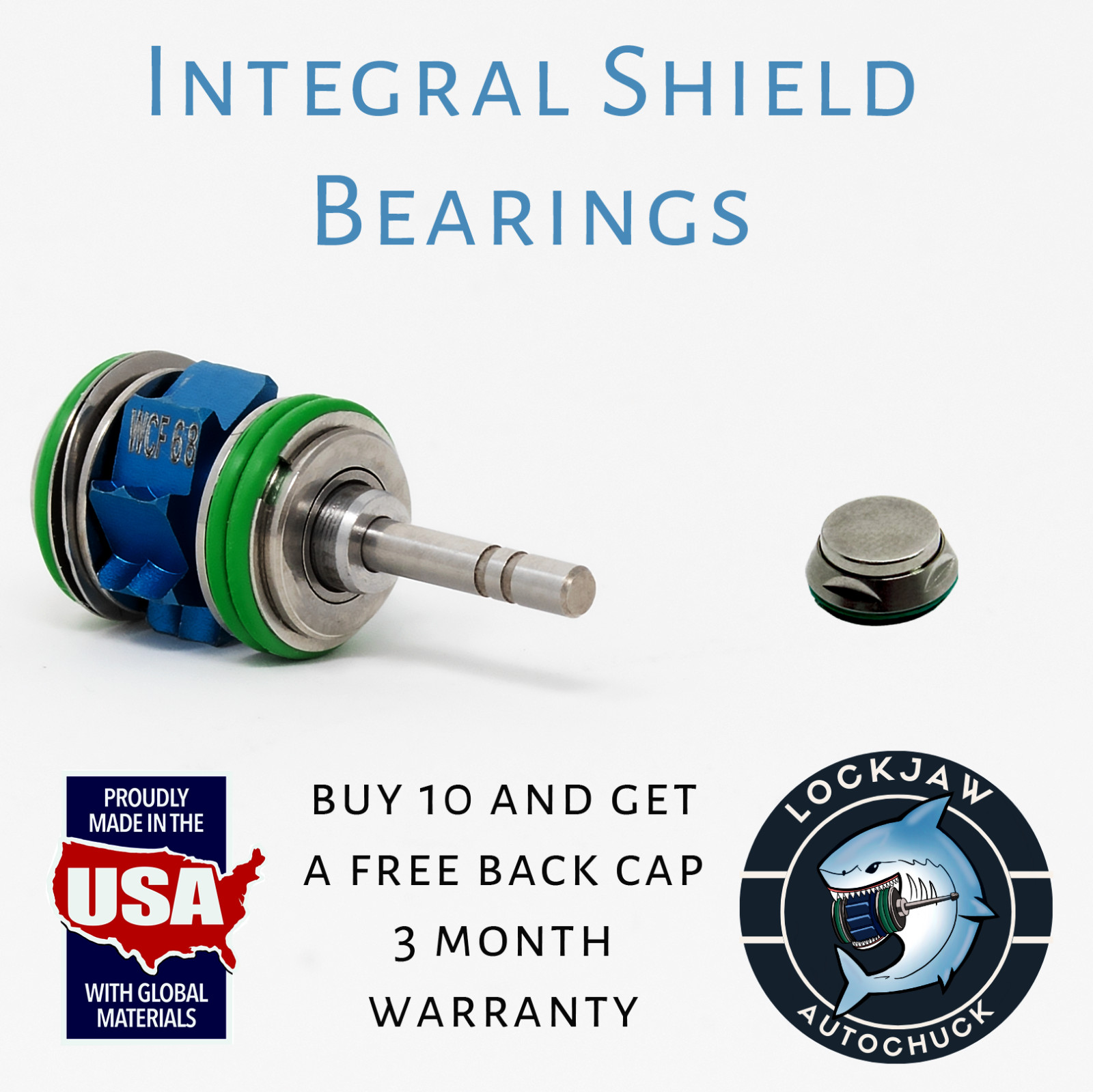 Star 430 SWL Turbines Push Button LubeFree Integral Shield FREE BACKCAP