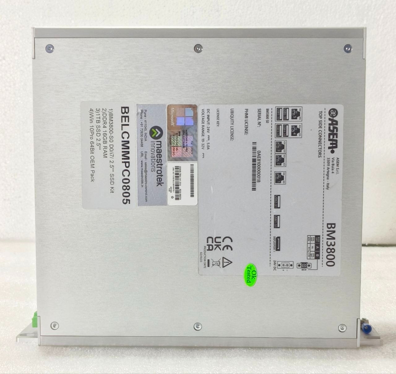 NEW🆕 ASEM BM3800 S0 INDUSTRIAL PC INTEL I7-10700TE 16GB RAM 1TB SSD WIN 10 PRO
