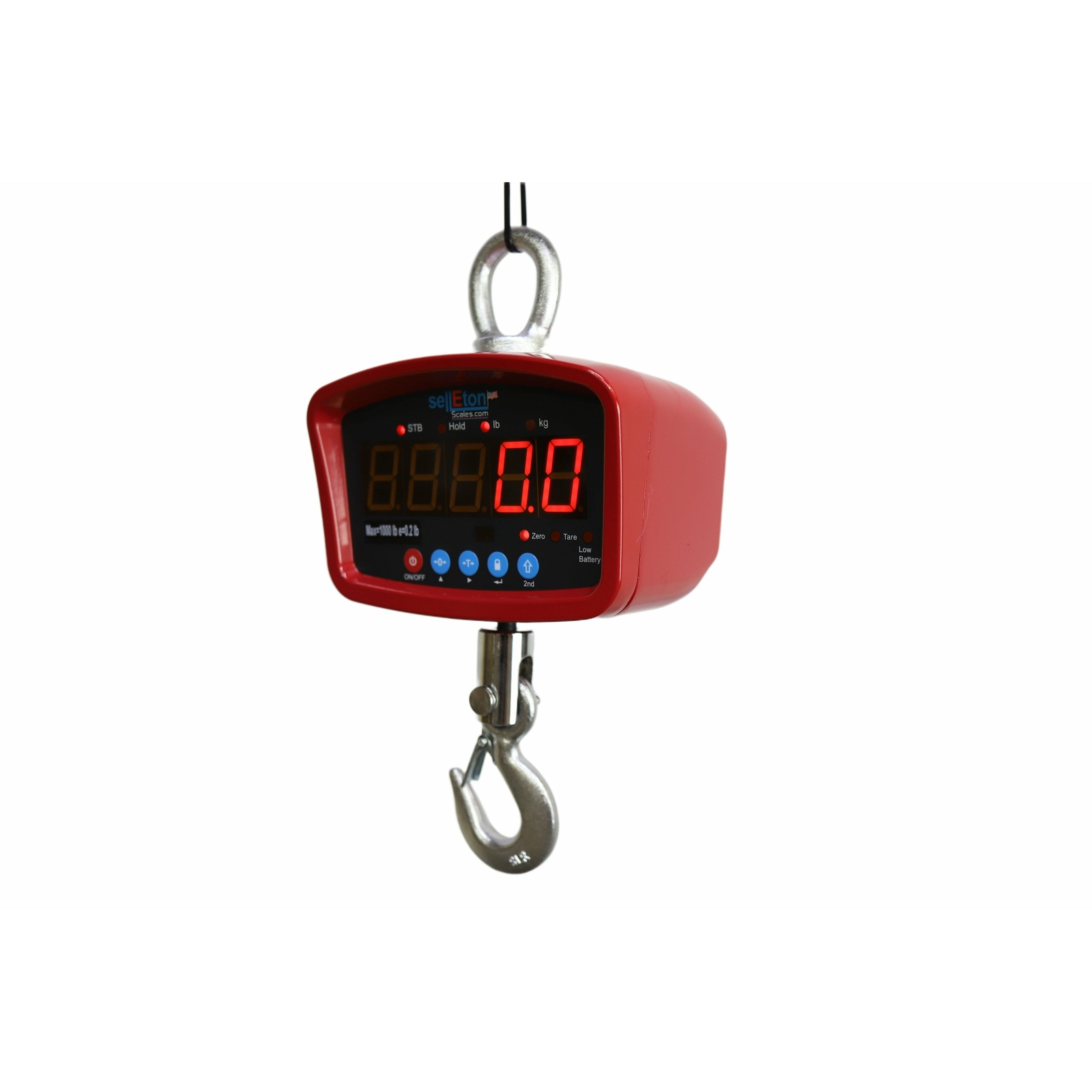 SellEton SL-924 Digital Medium General Purpose Crane Scale 1000 lb x 0.2 lb
