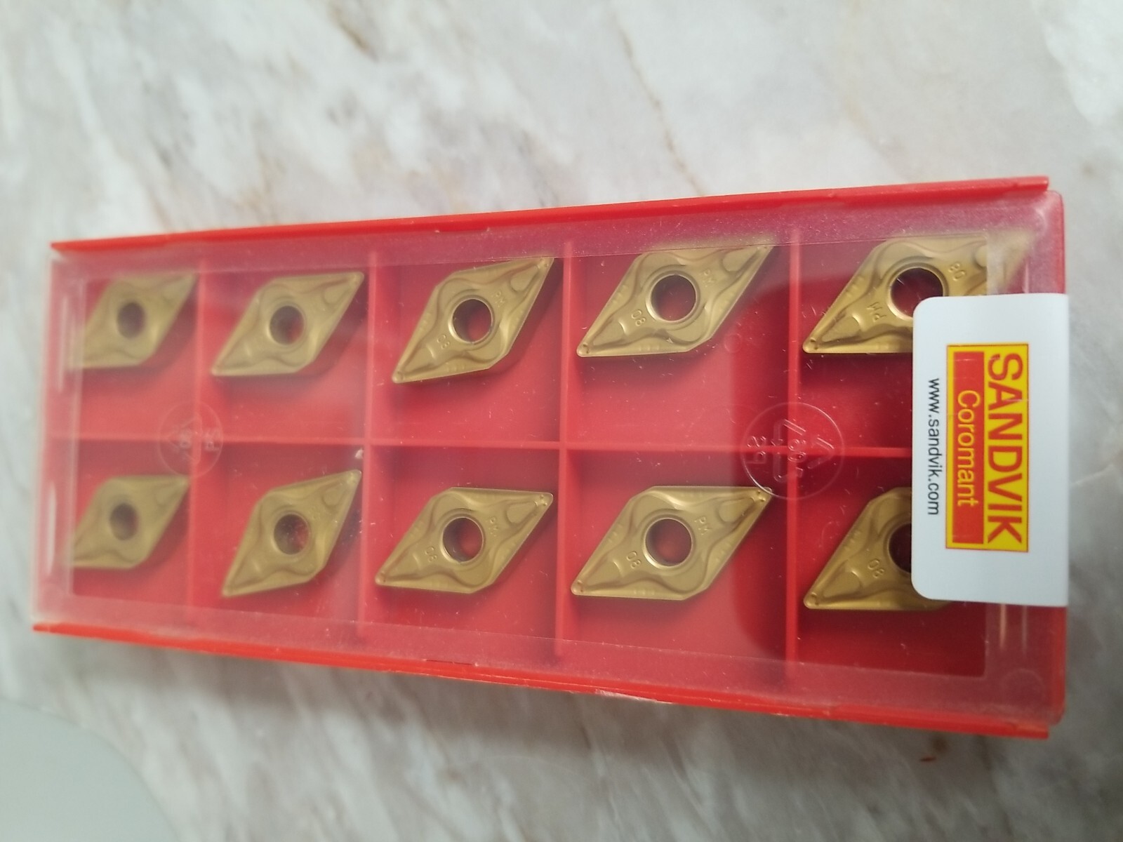 Sandvik Coromant DNMG 432-PM (DNMG 15 04 08) Carbide Inserts (Box of 10)