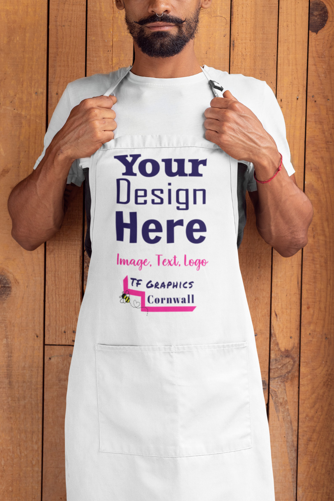 Custom Apron – 6 colours, Baking Cooking Chef Business Gift Corporate KItchen