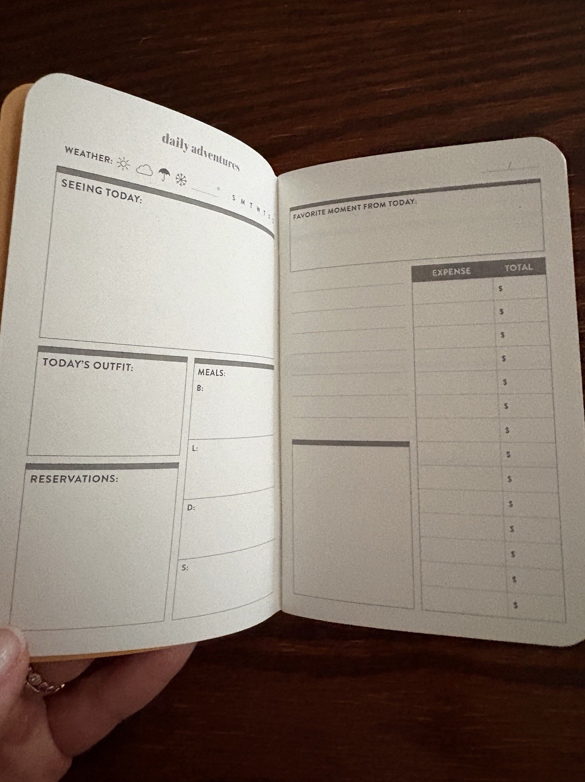 Erin Condren Mini Travel Journals Daily Adventures & Places to Visit 3.5 x 5.5