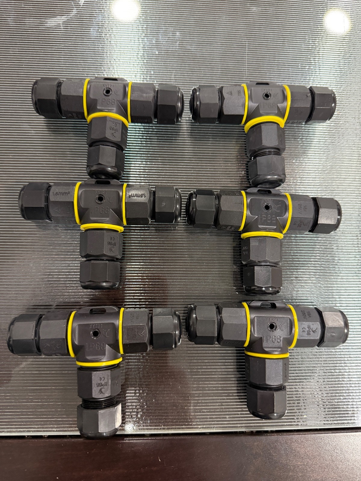 3 Way IP68 Waterproof Electrical Junction Box 3 Pin Outdoor Cable Connector 6X