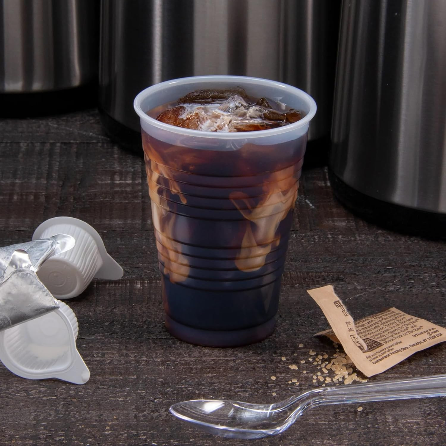 Dart Y7 Conex 7 Oz. Translucent Plastic Cold Cups – 2500 Count Case