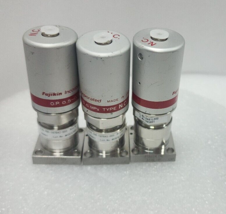 3pc LAM Research 766-197842-003 Rev B,Fujikin 565601 Diaphram Valve,Jp_,96433