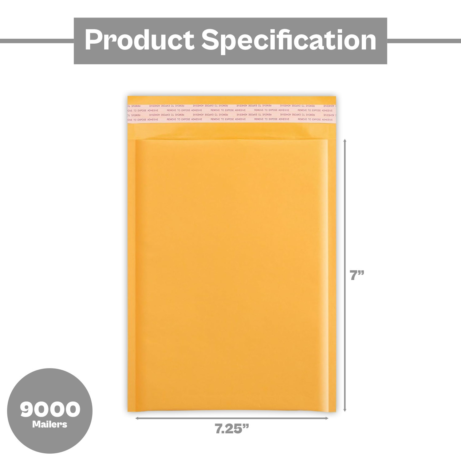 #CD Kraft Bubble Mailers Padded Shipping Envelopes 7.25″ x 8″ 9000 Pack