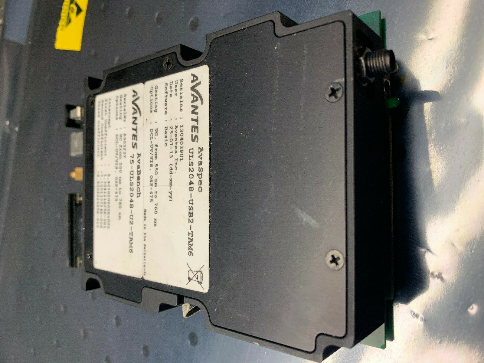 Avantes AvaSpec ULS2048 Spectrometer 550-760nm + AvaSpec Software
