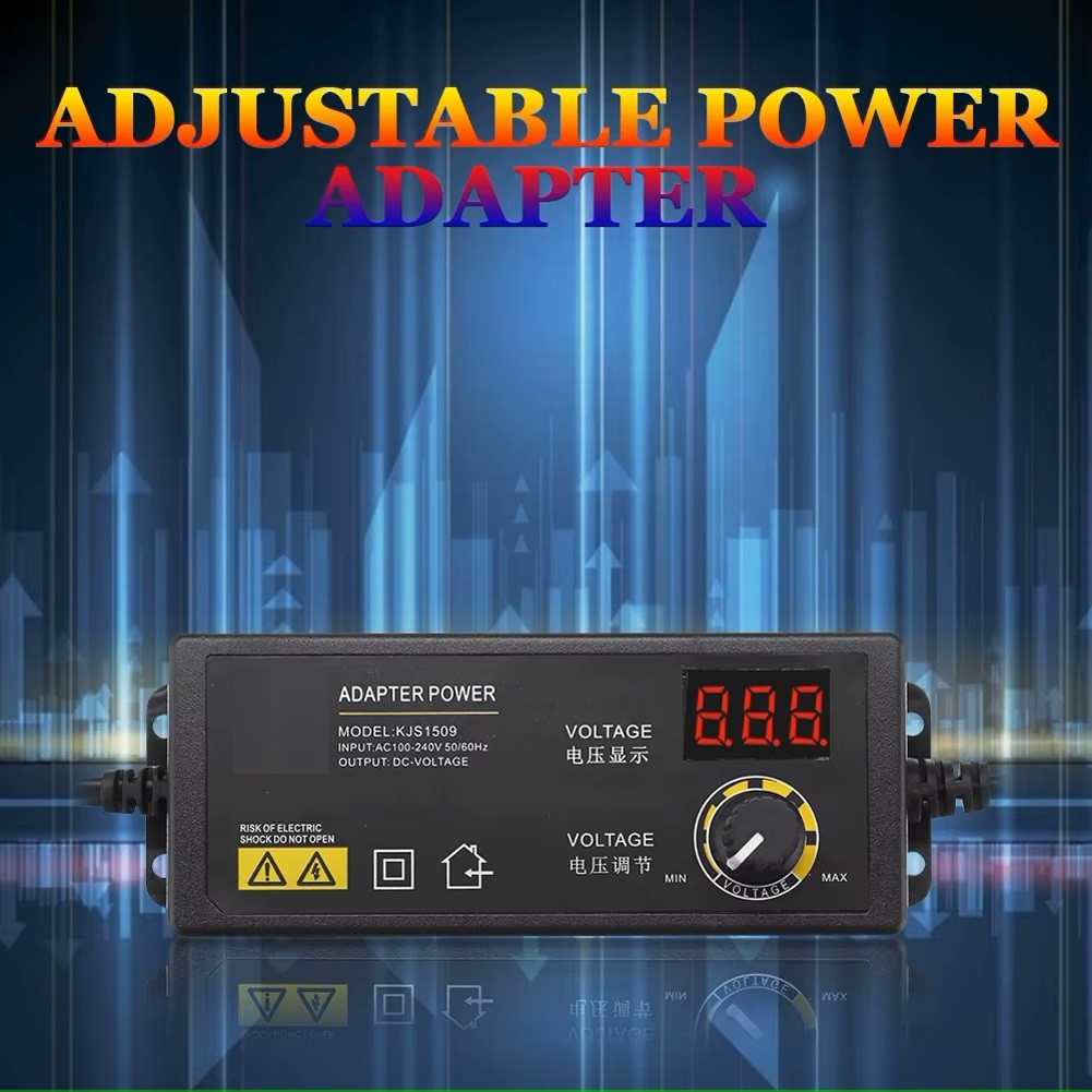 1X Adjustable Voltage 3 to 36V AC / DC Switch Power Supply Adapter W/LED Display