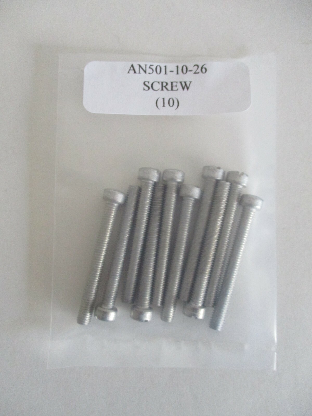 AN501-10-26 Fillister Head Screw 10-32 x 1-5/8″ Slotted Steel – Lot of 10