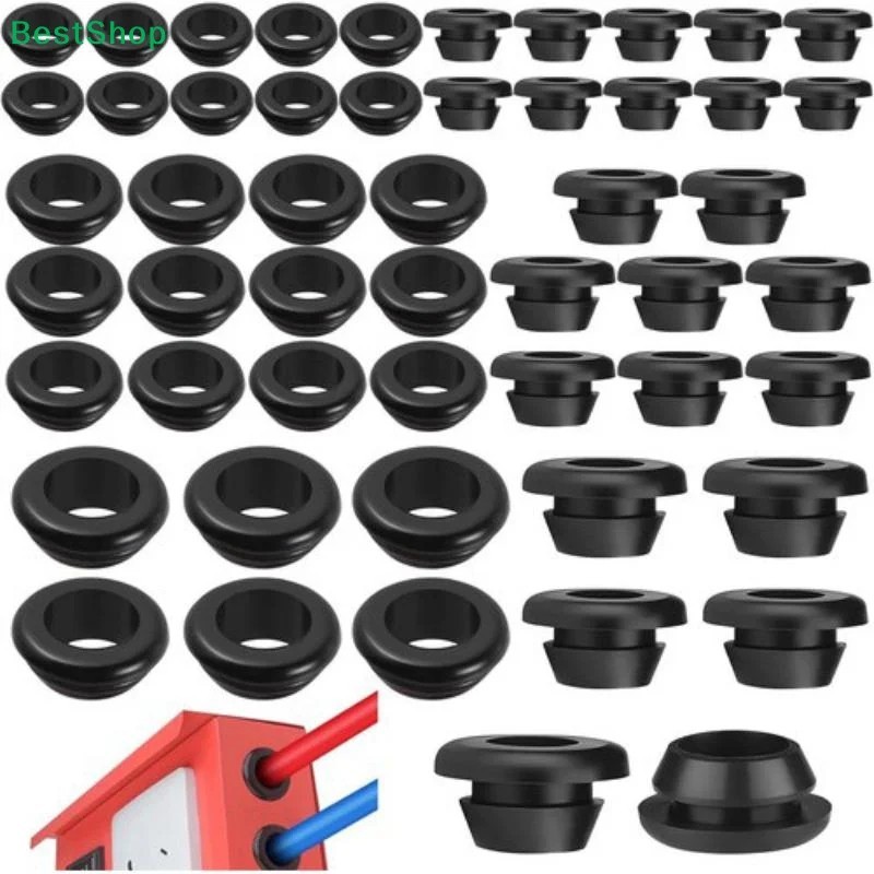 70Pcs Rubber Grommet Kit, Cable Wire Hole Grommets for Automotive Wiring USA