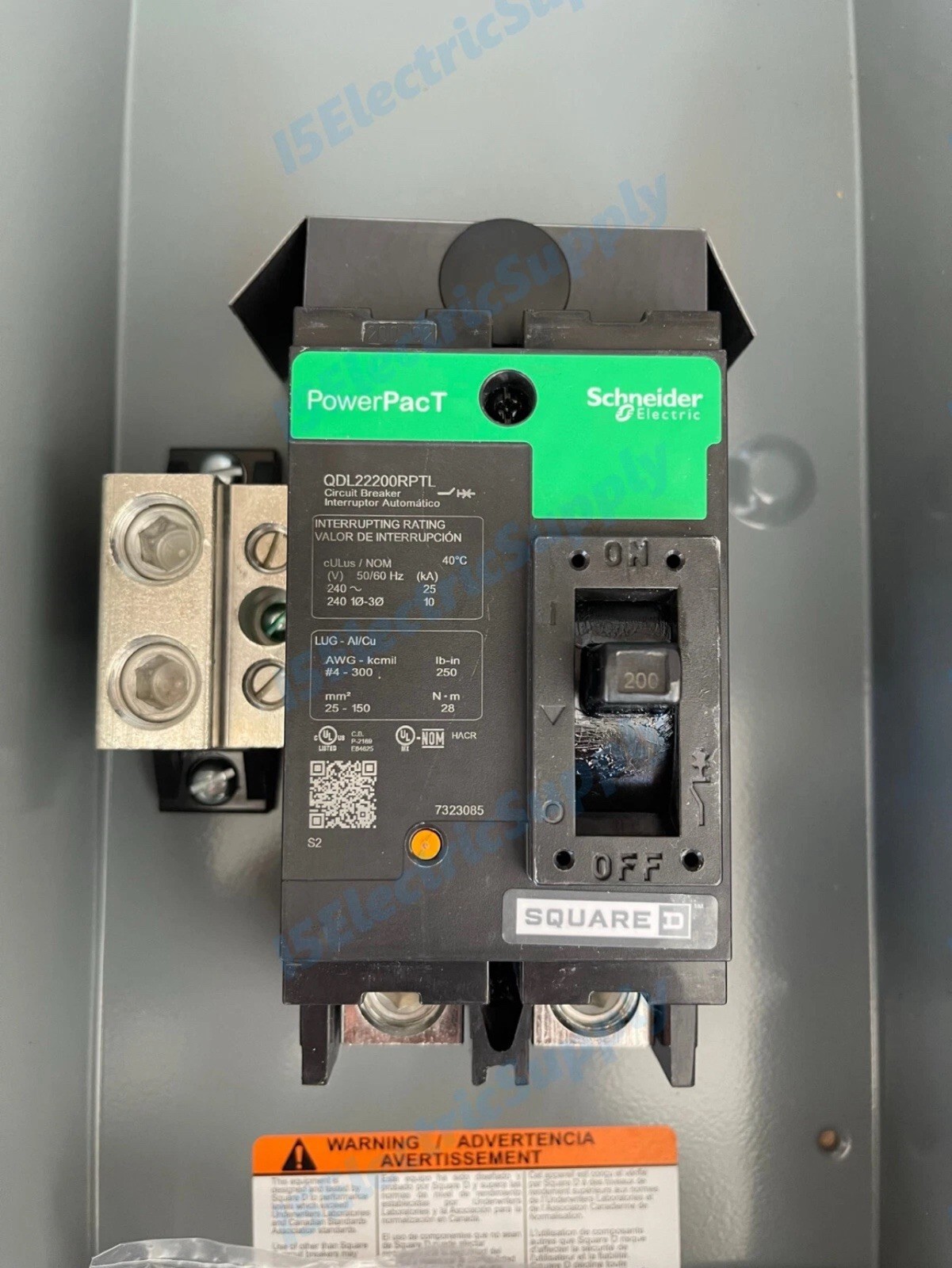 400 / 320 Amp Meter Base / Socket Bundled w/ 2 200A Main Breakers / Discounnects