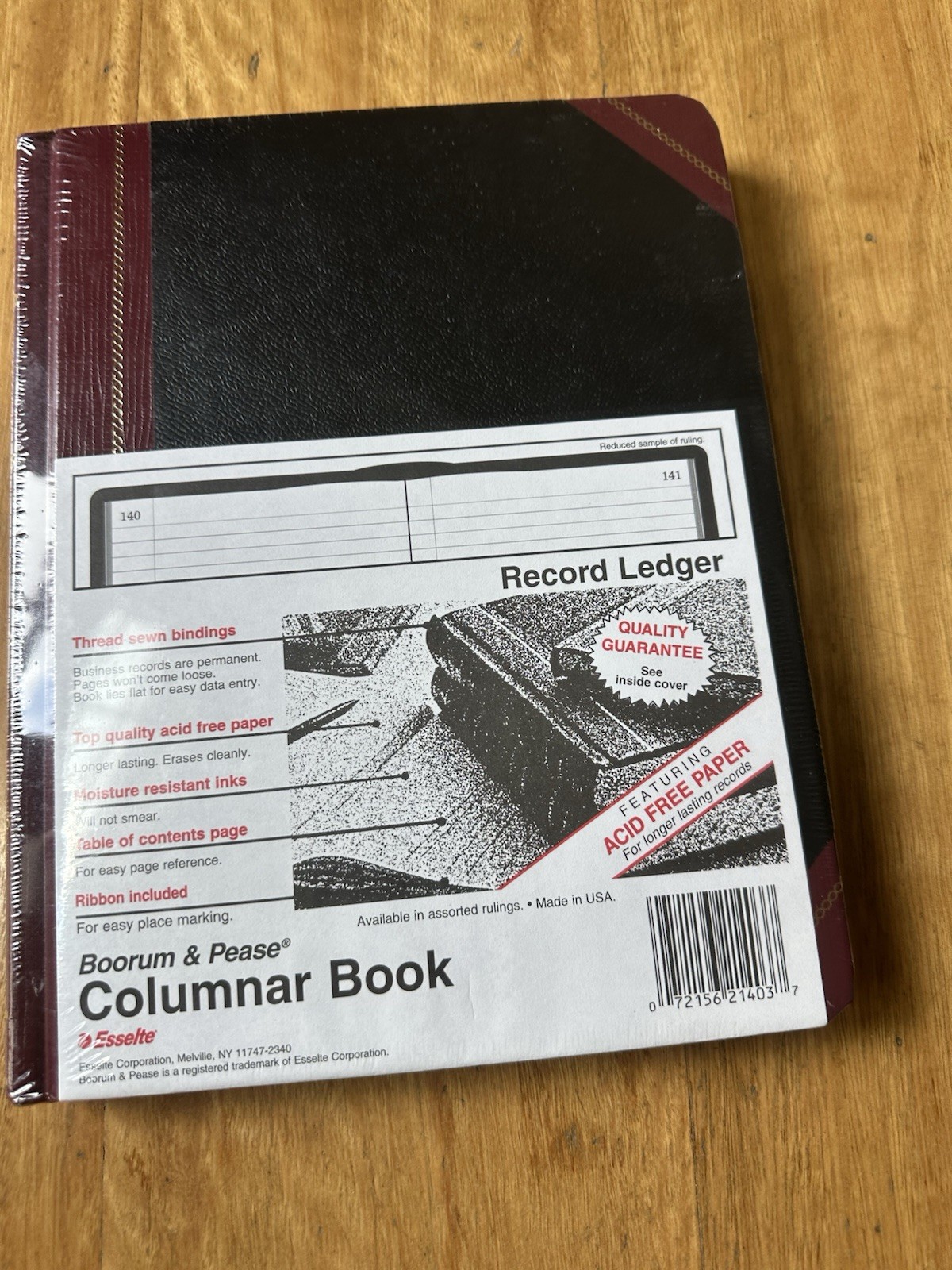 Boorum & Pease Ledger Columnar Book Record Ruling 21-300-R New – Made in USA